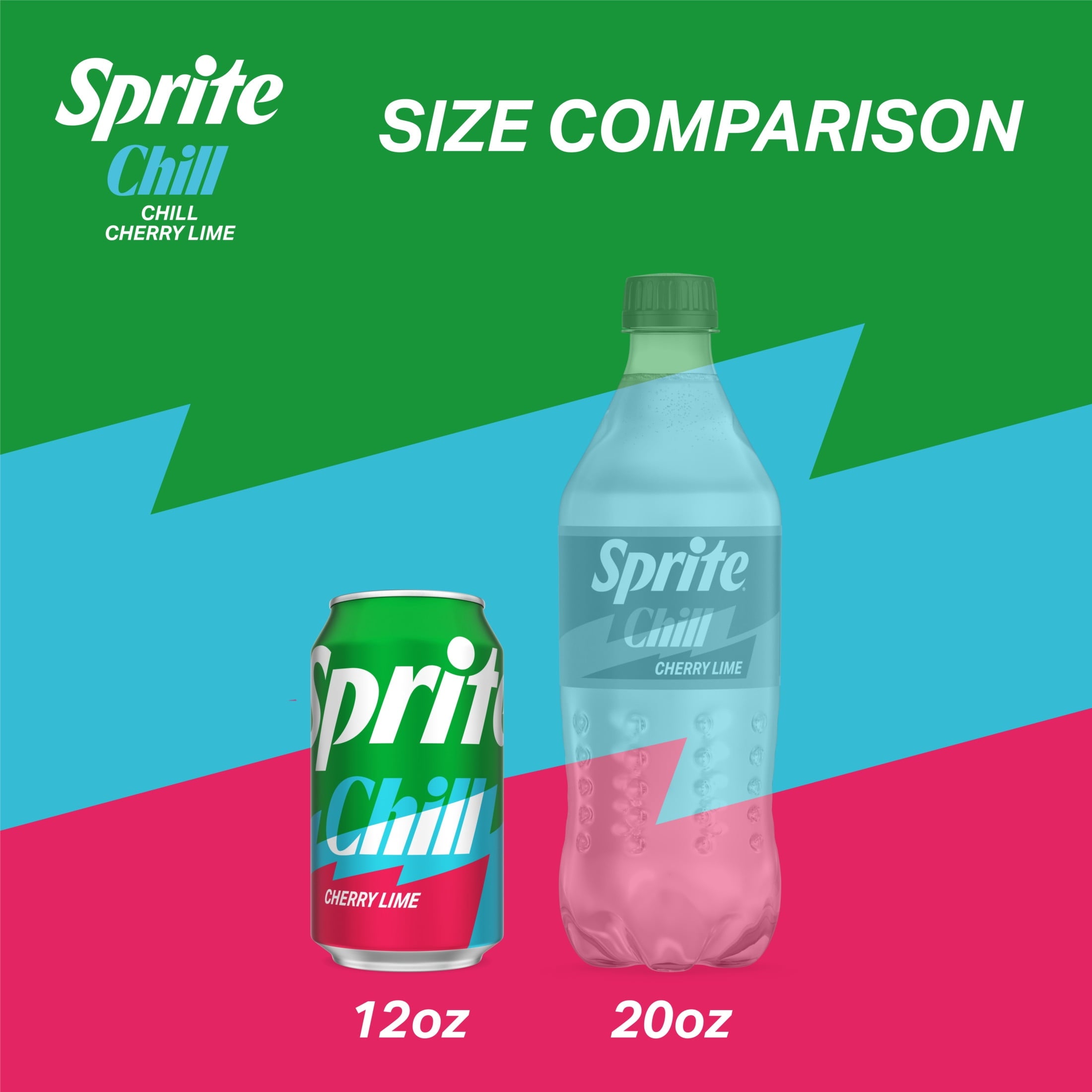 Sprite Chill Cherry-Lime Caffeine Free Soda Pop Fridge Pack Cans 12 Fl Oz 12 Pack