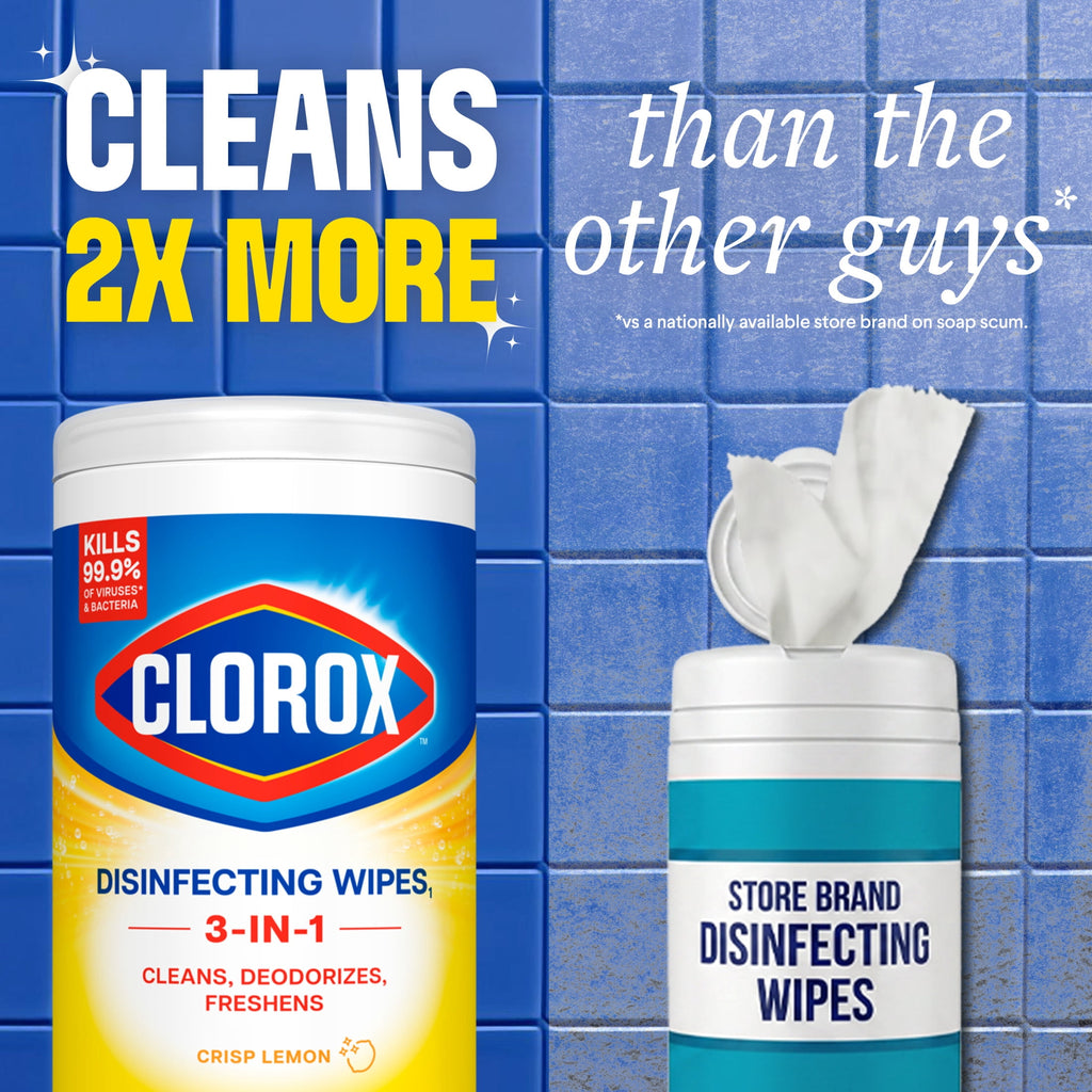 Clorox Disinfecting Cleaning Wipes Bleach Free Crisp Lemon 35 Count