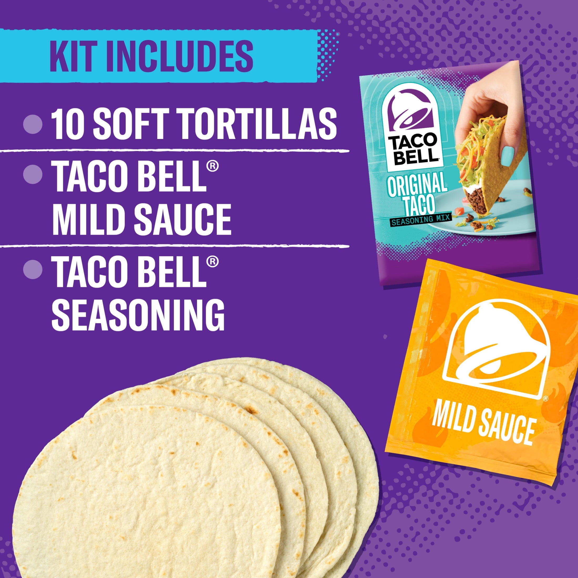 Soft Taco Cravings Kit 14.8 Oz 10 Count Taco Bell