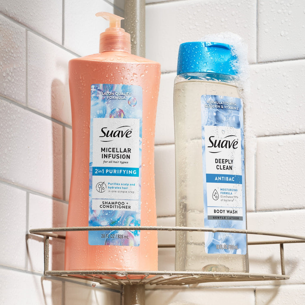 Suave Micellar Infusion 2-in-1 Purifying Shampoo & Conditioner 28 fl oz
