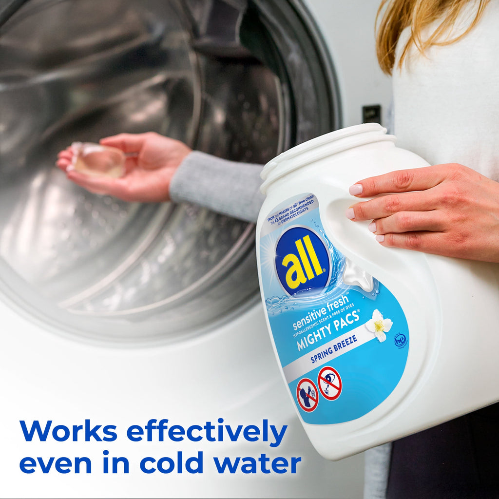 all Sensitive Fresh Mighty Pacs Laundry Detergent Pacs