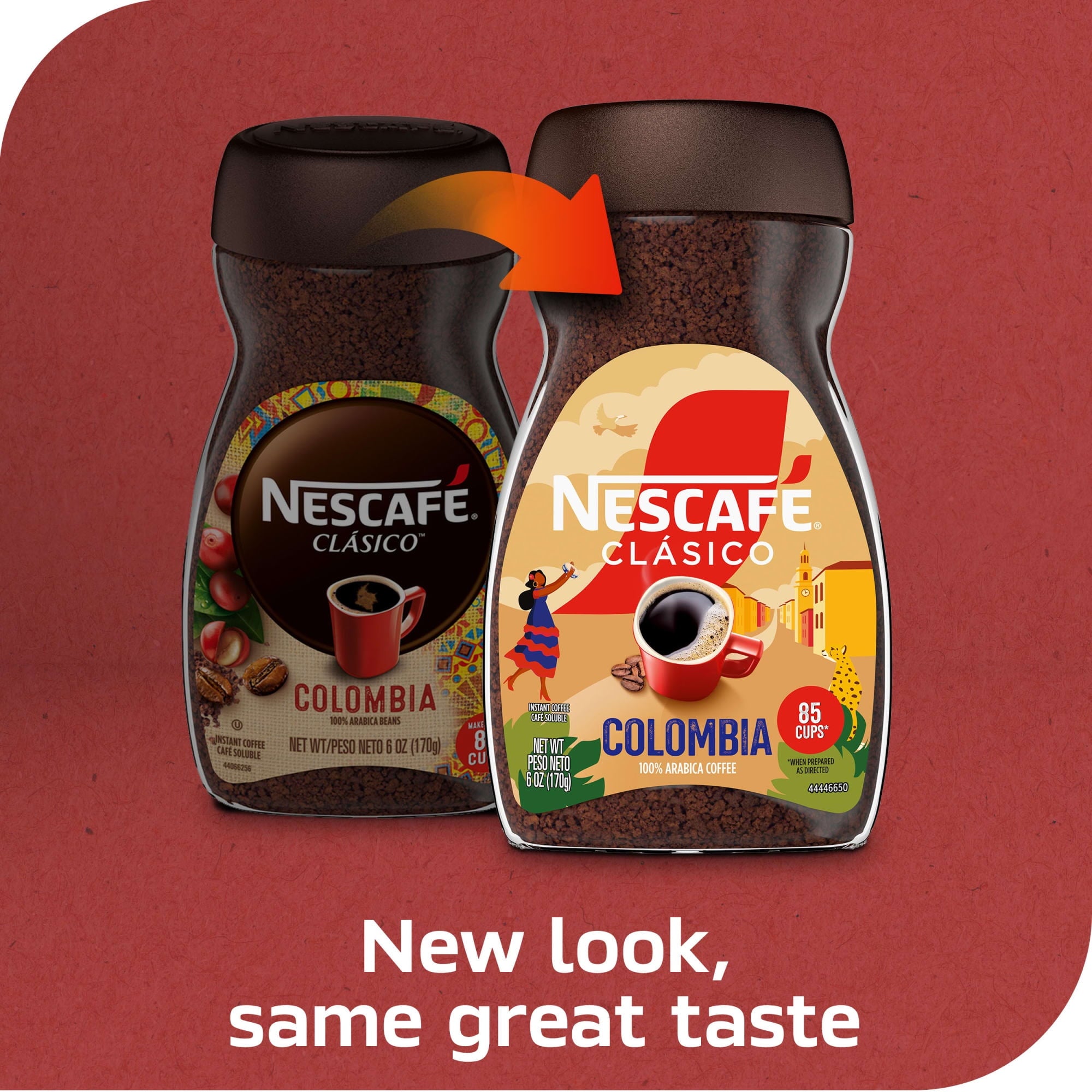 NESCAFÉ CLÁSICO Colombia Naturally Caffeinated Medium Roast Instant Coffee 6 oz Jar