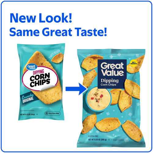 Dipping Corn Chips 9.25 Oz Great Value
