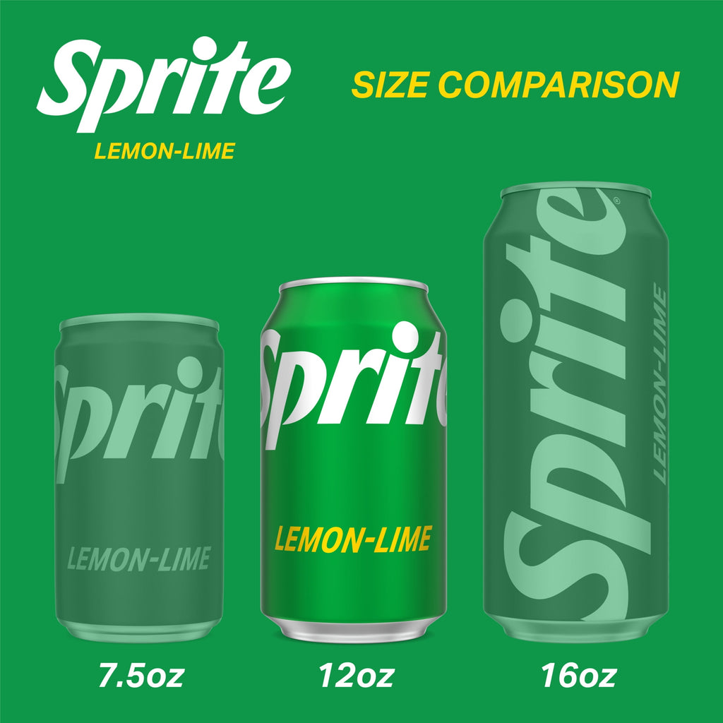 Sprite Lemon-Lime Caffeine Free Soda Pop Cans 12 Fl Oz 24 Pack