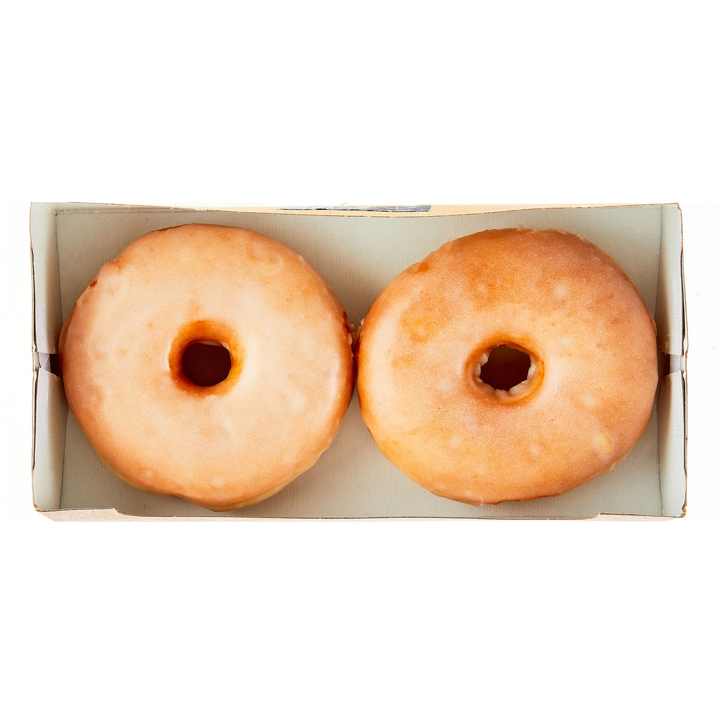 Regular Vanilla Glazed Ring Donuts 4 Oz 2 Count Freshness Guaranteed