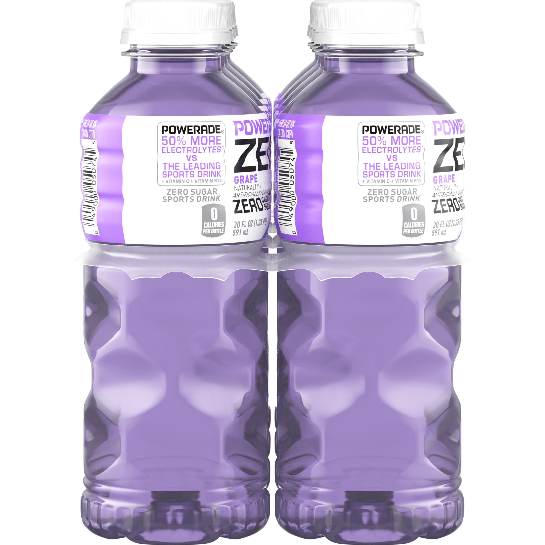 Powerade Zero Sugar Grape Electrolyte Sports Drink 20 fl oz 8 Count