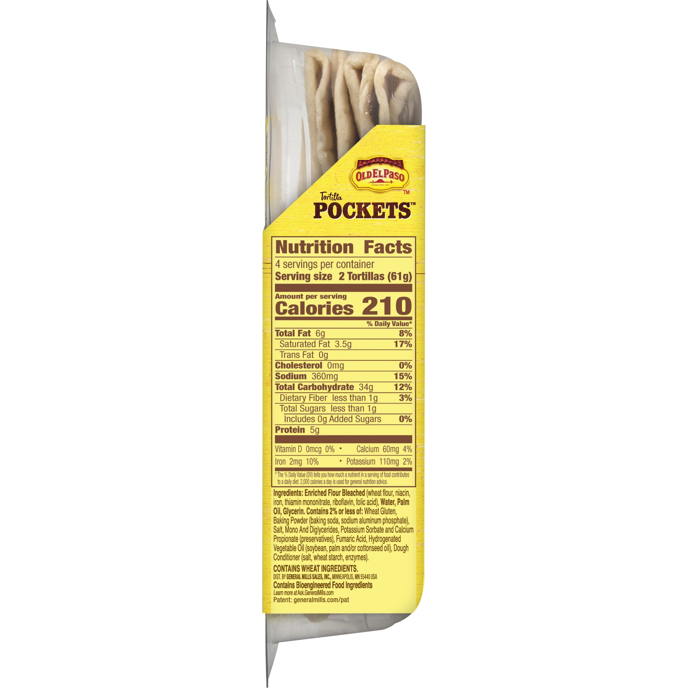 Flour Tortilla Pockets 8 Ct 8.4 Oz Old El Paso