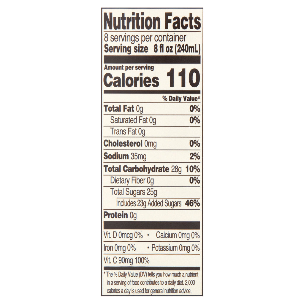 Great Value Cranberry Juice Cocktail 64 fl oz Bottle