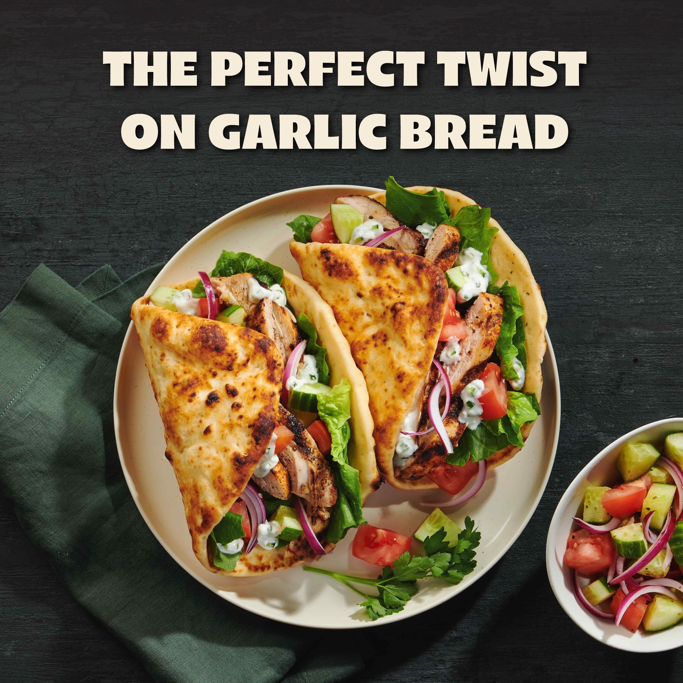 Stonefire Roasted Garlic Naan Bread 8.8 Oz 2 Count