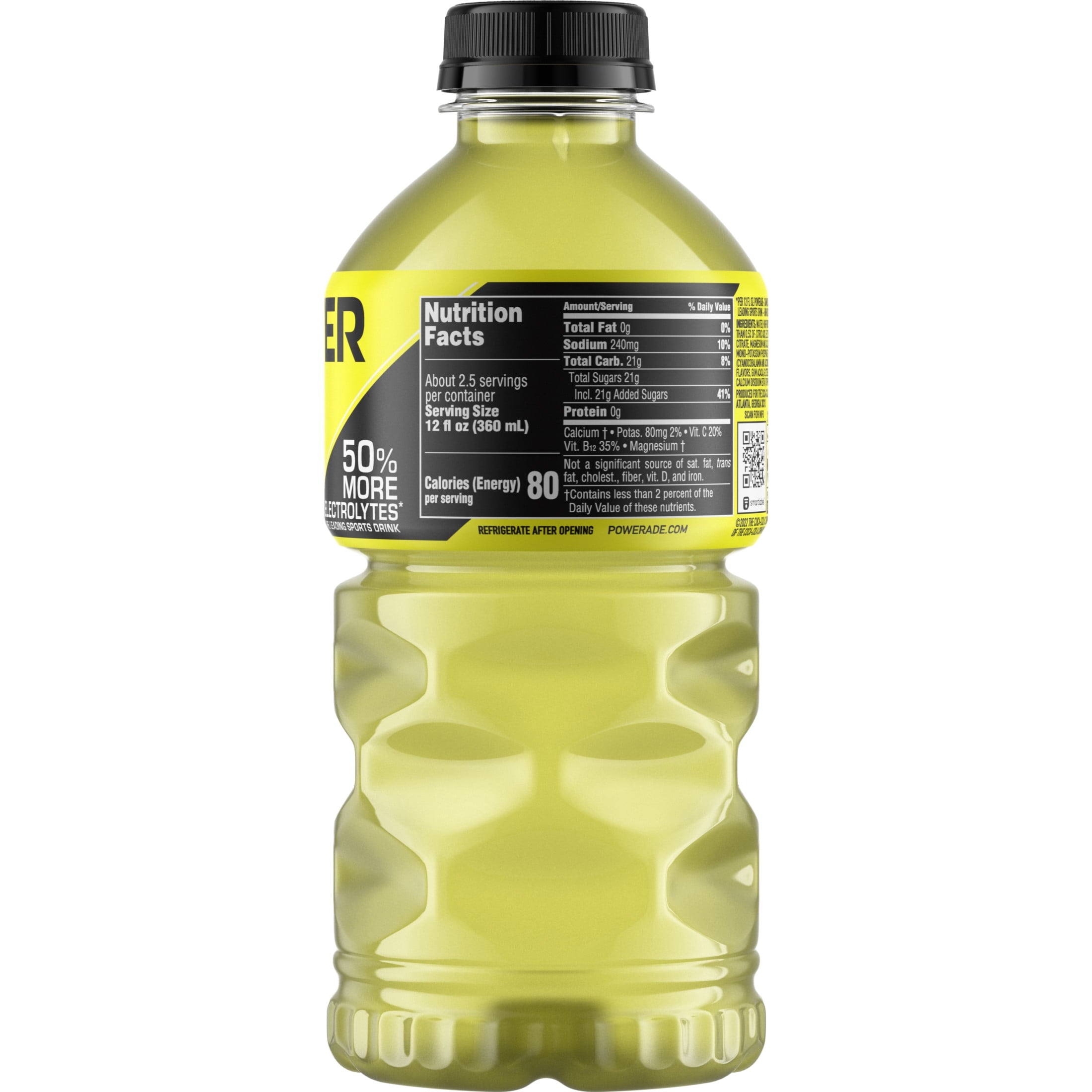 Powerade Lemon Lime Electrolyte Sports Drink 28 fl oz Bottle