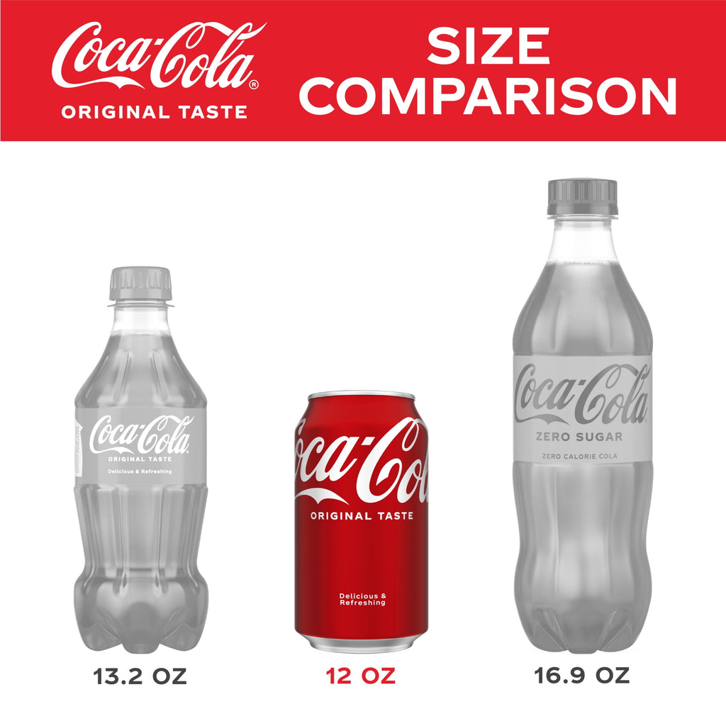 Soda Pop Cans 12 Fl Oz 24 Pack Coca-Cola