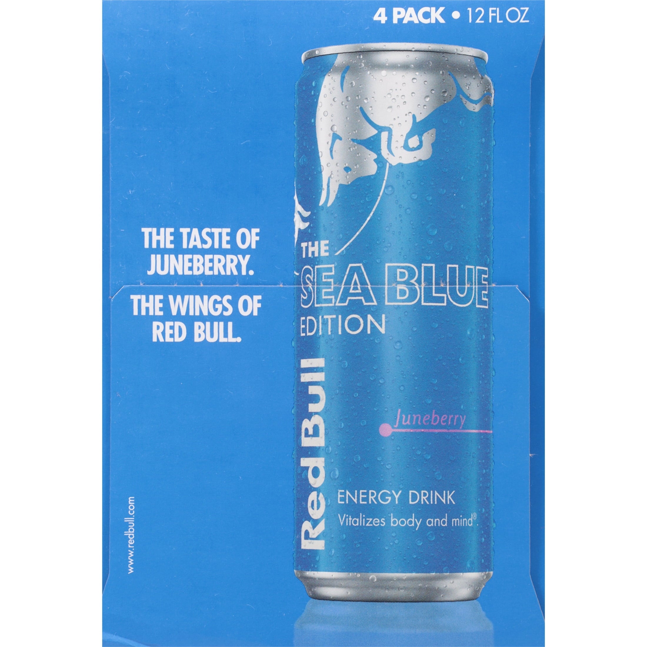 Red Bull Sea Blue Edition Juneberry Energy Drink 12 fl oz 4 Pack Cans