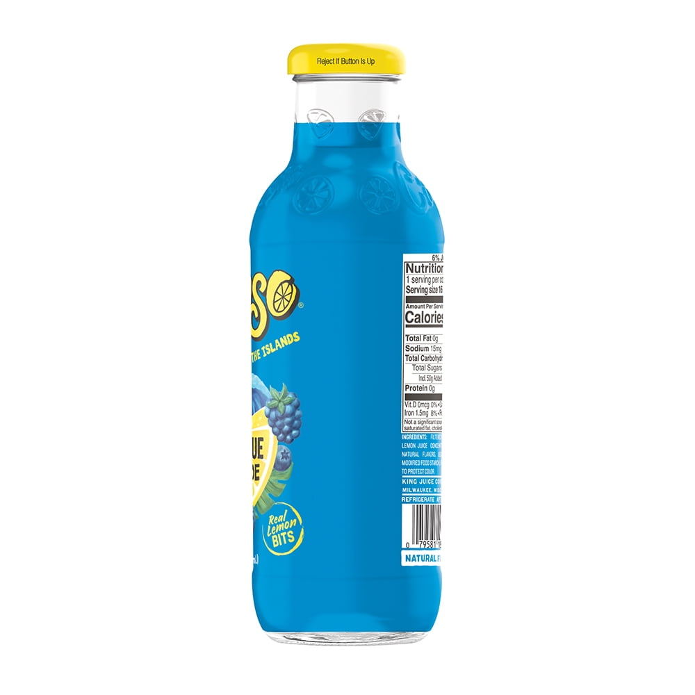 Calypso Ocean Blue Zero Sugar Lemonade 16 fl oz