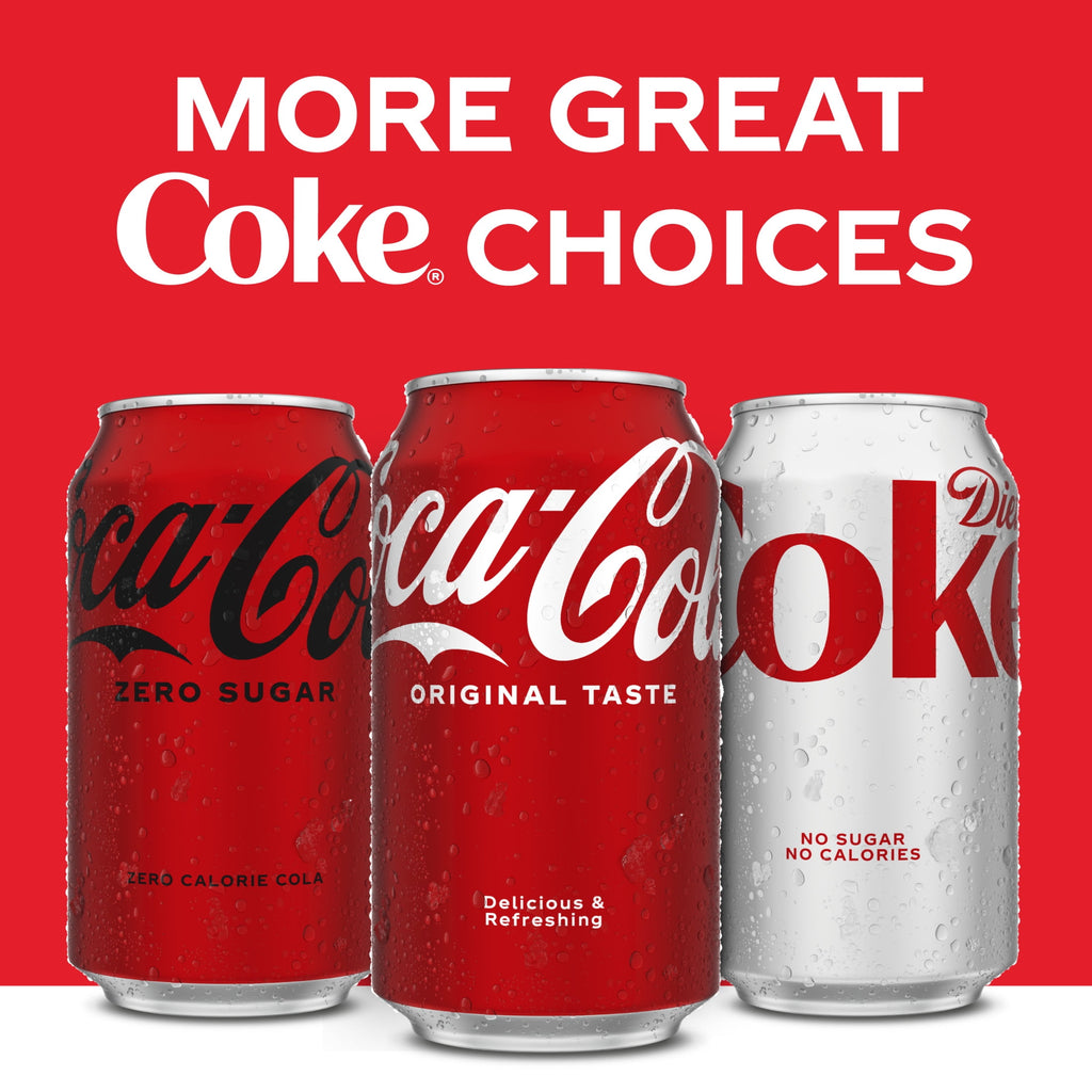 Soda Pop Cans 12 Fl Oz 24 Pack Coca-Cola