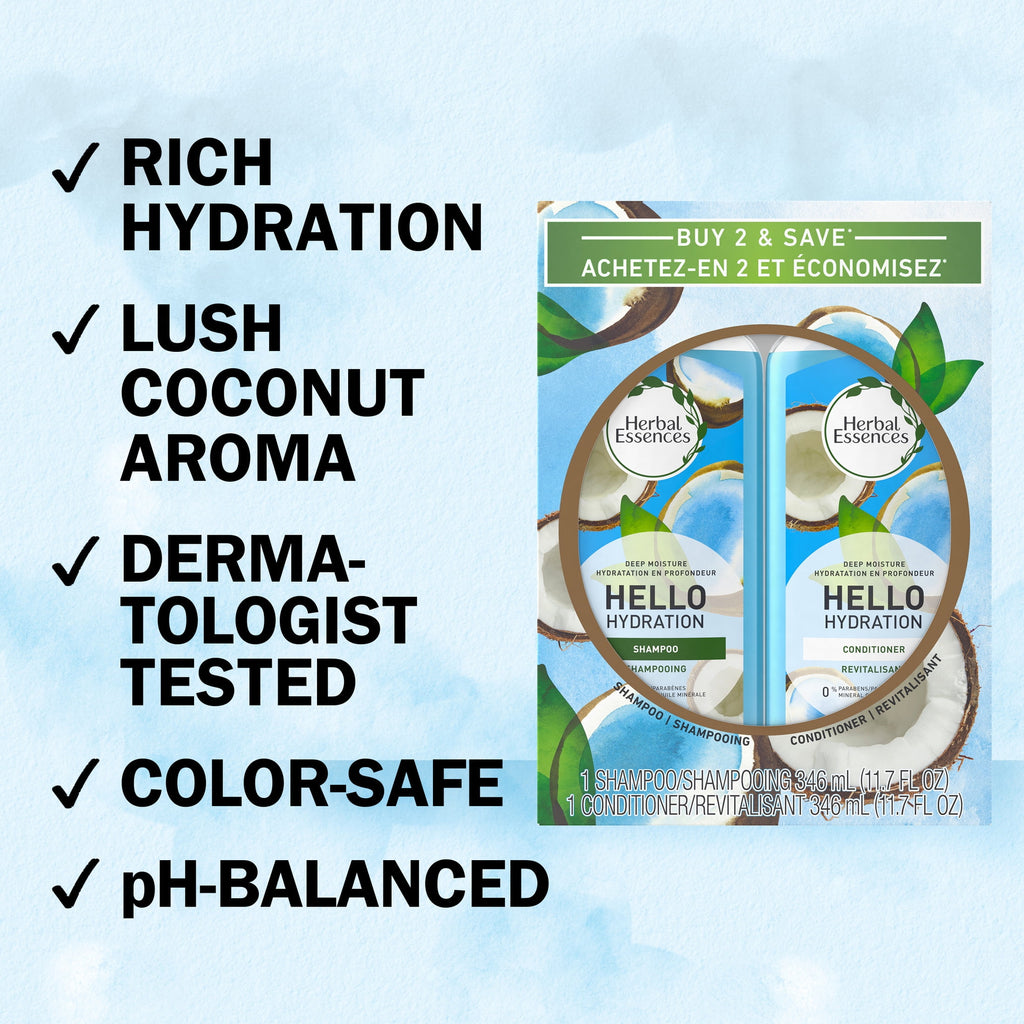 Herbal Essences Hello Hydration Shampoo and Conditioner Set 23.4 fl oz