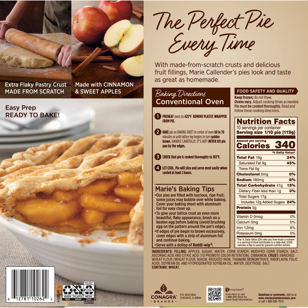 Lattice Apple Pie 42 Oz Marie Callender's