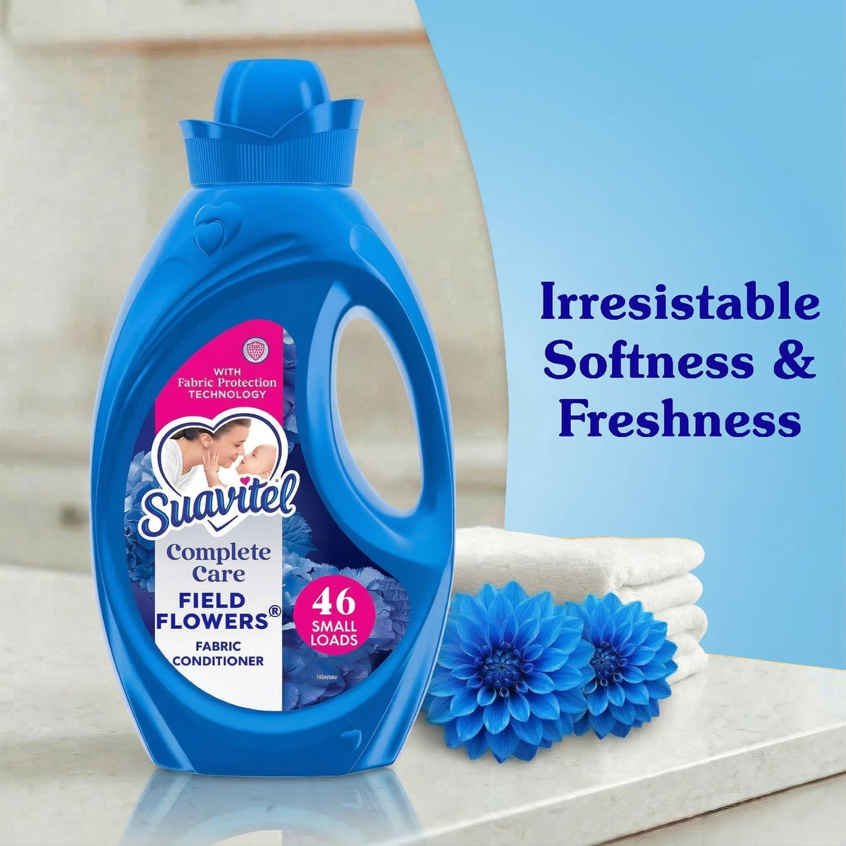 Suavitel Complete Liquid Fabric Softener Field Flowers Scent 46 fl oz 46 Loads
