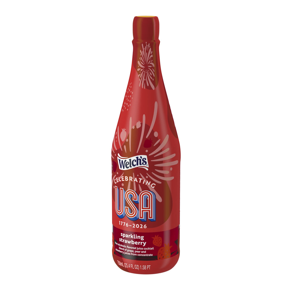 Welch's Non-Alcoholic Sparkling Strawberry Juice Cocktail 25.4 fl oz Bottle