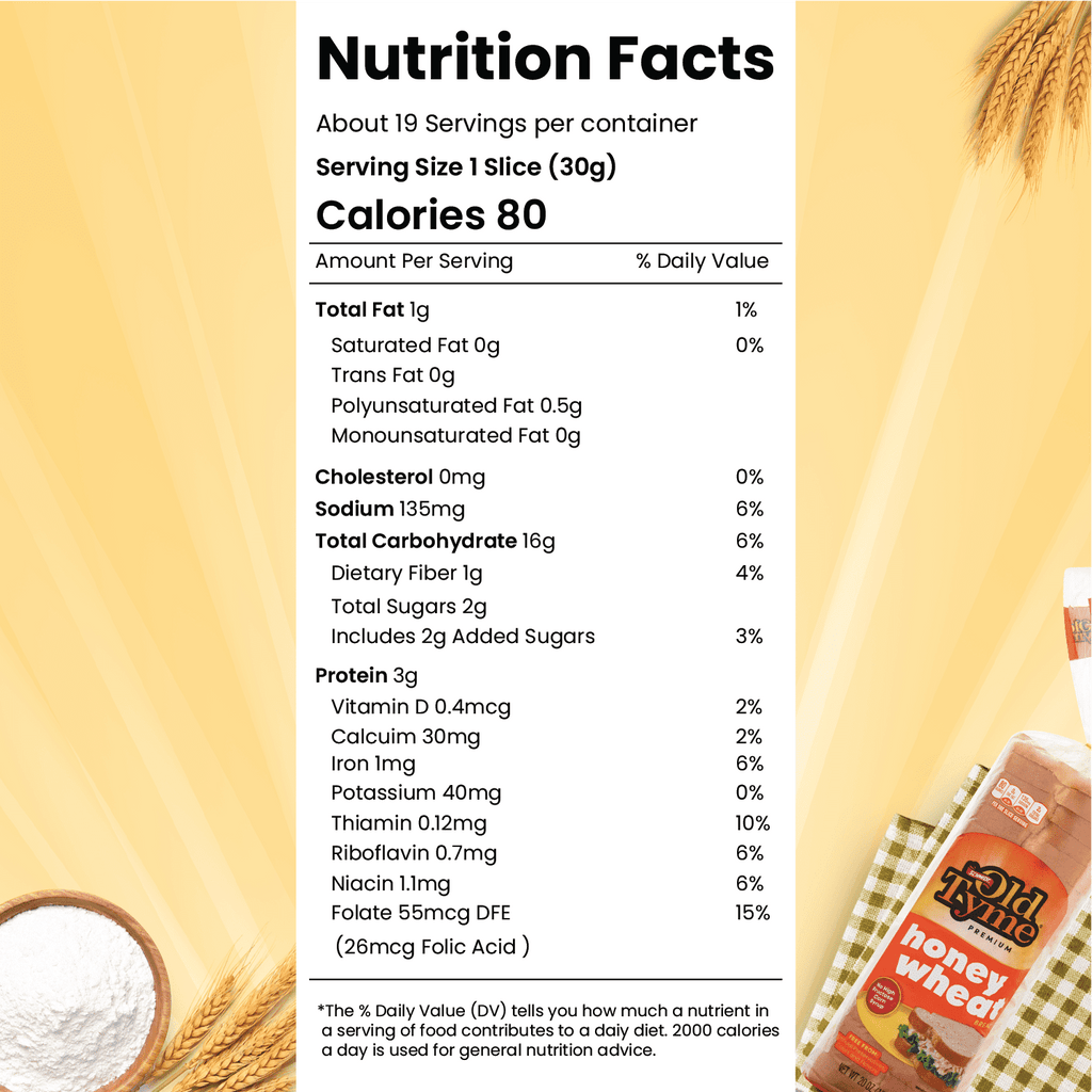 Honey Wheat Bread 20 Oz