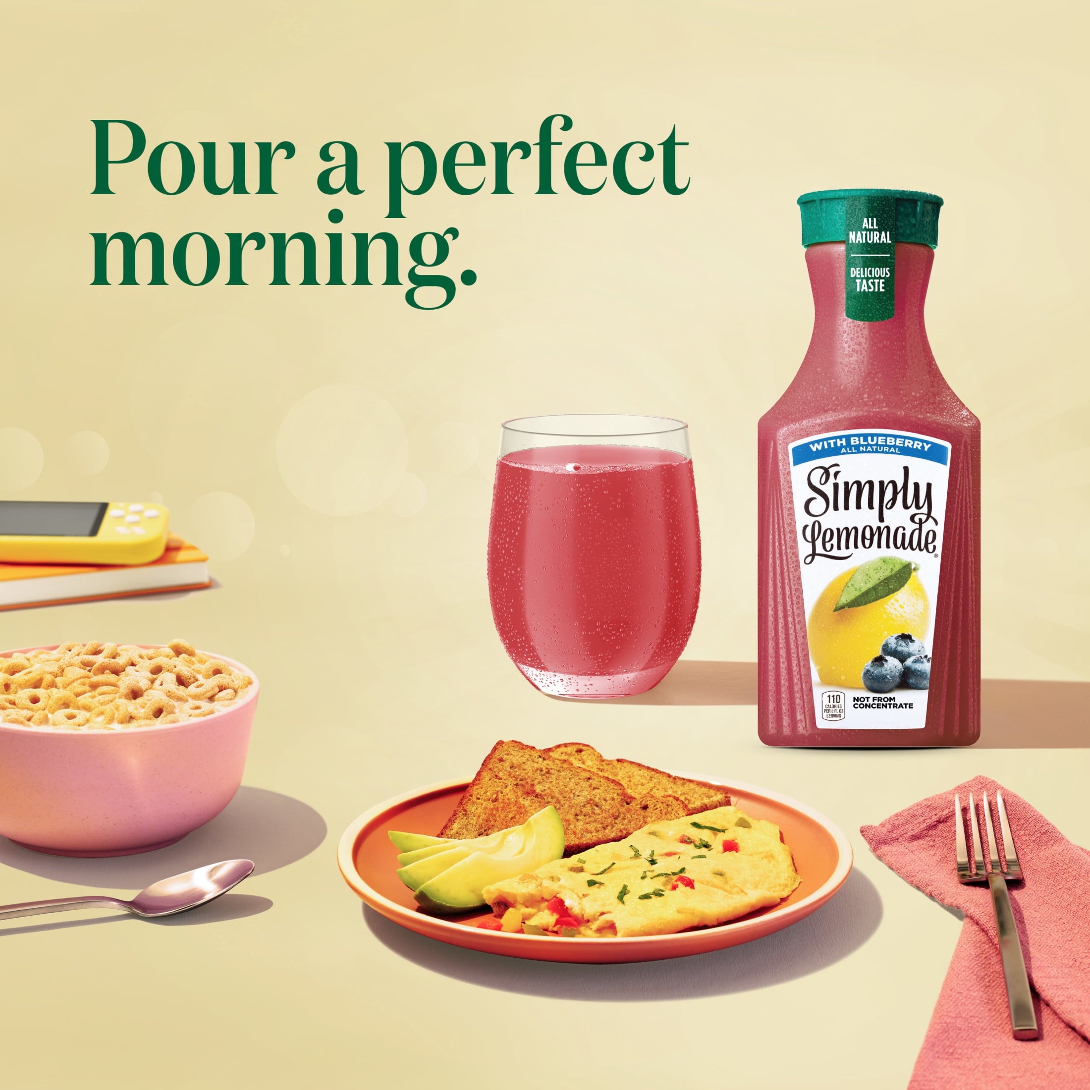 Simply Lemonade with Blueberry Bottle 52 fl oz