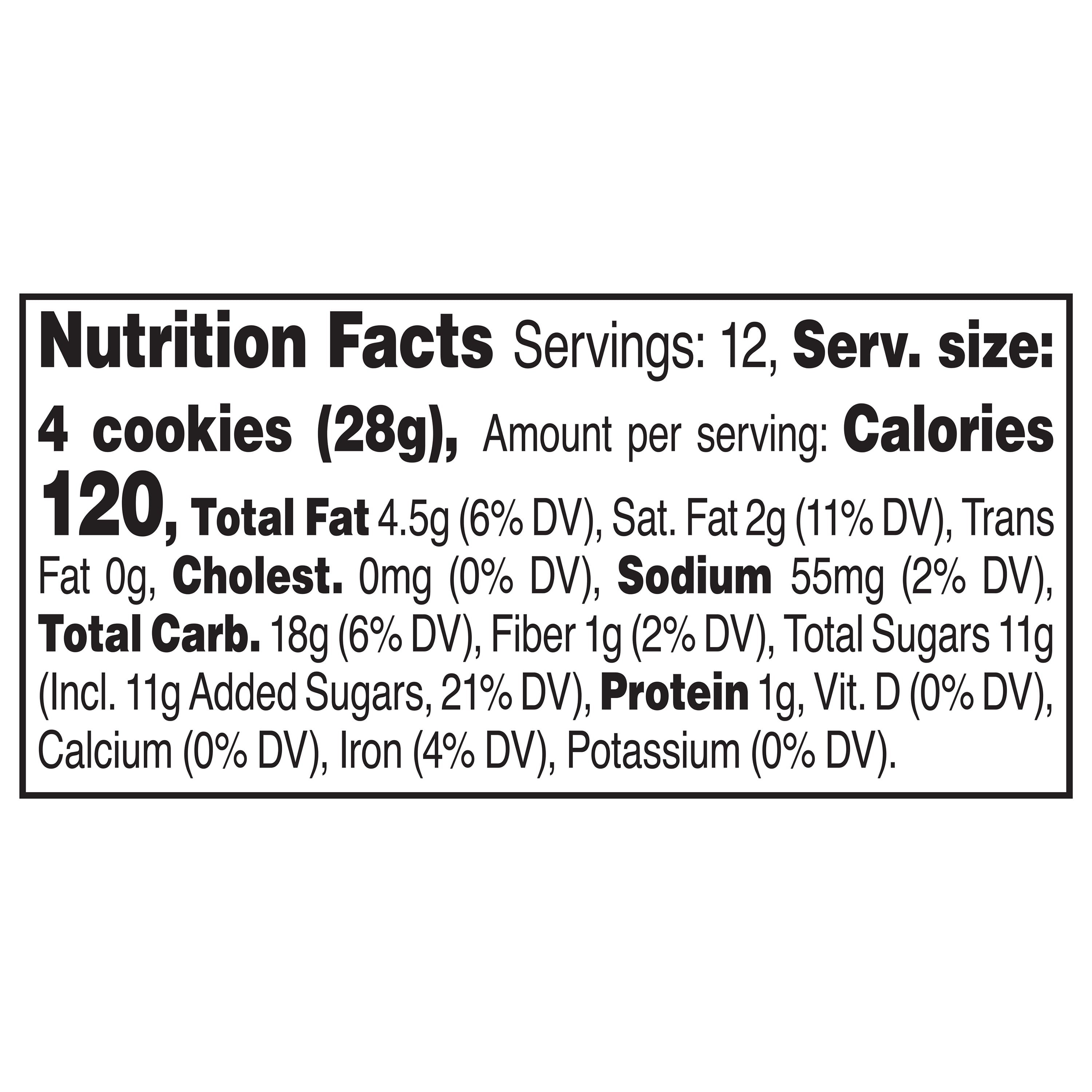 Bite Sized Chocolate Chip Cookies 12 Oz 48 Count Freshness Guaranteed