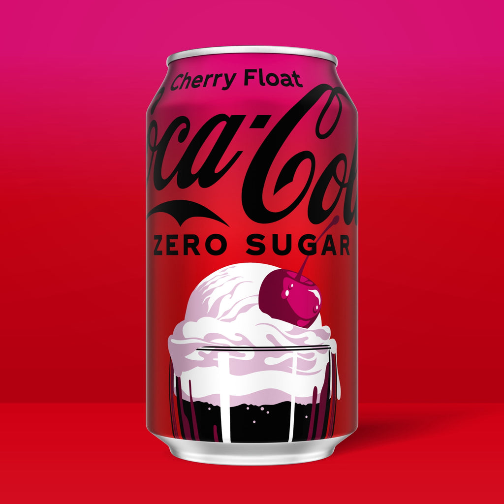 Zero Sugar Cherry Float Soda Pop Fridge Pack Cans 12 Fl Oz 12 Pack Coca-Cola
