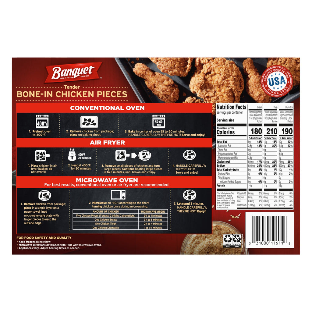 Banquet Original Crispy Fried Chicken Frozen 42 Oz