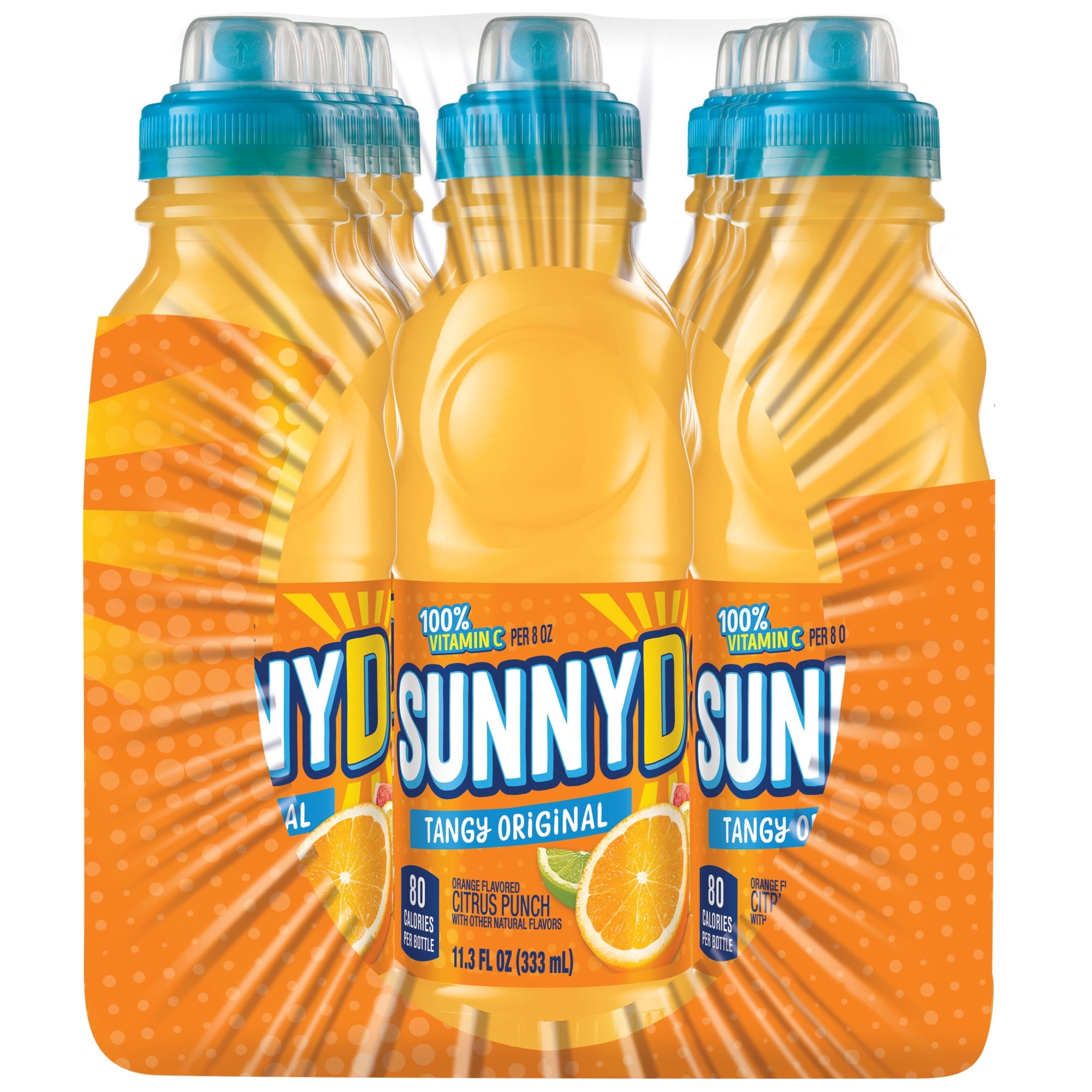 SunnyD Tangy Original Shelf Stable Orange Juice Drink 11.3 fl oz Bottles 15 Pack