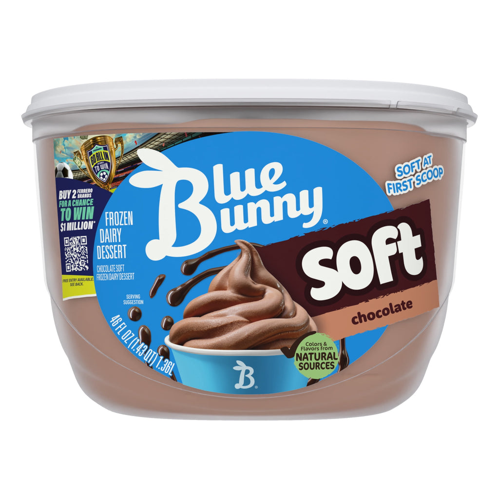 Blue Bunny Soft Chocolate Frozen Dairy Dessert 46 Fl Oz