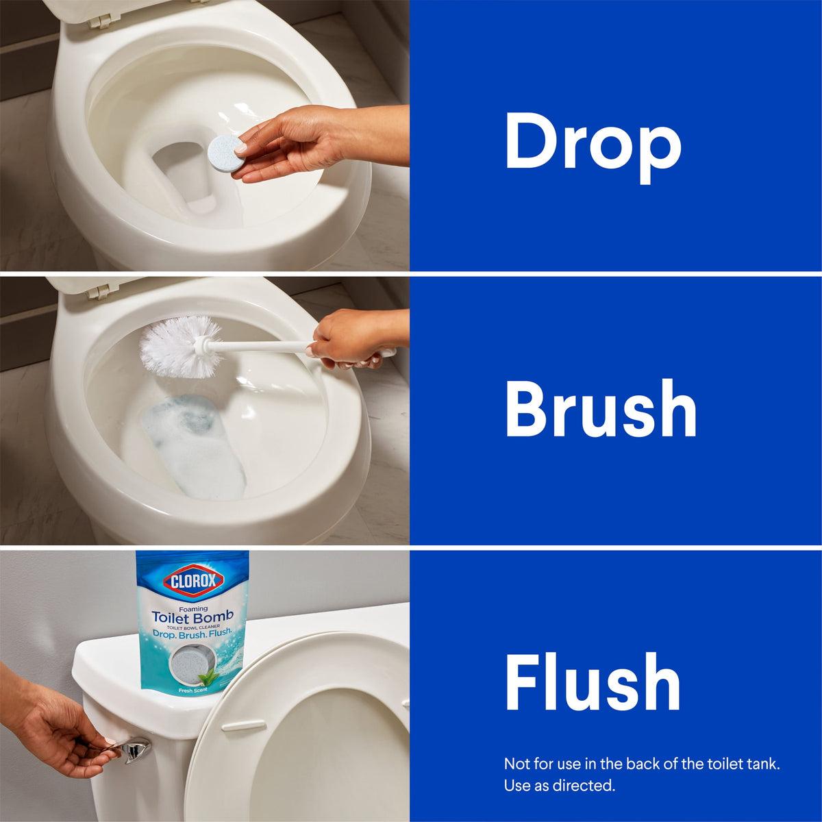Clorox Foaming Toilet Bomb Bleach Free Fresh Scent 5 Count