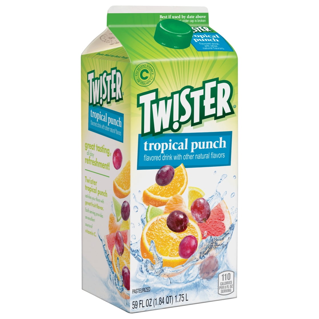 Twister Tropical Punch Flavored Drink 59 fl oz Carton