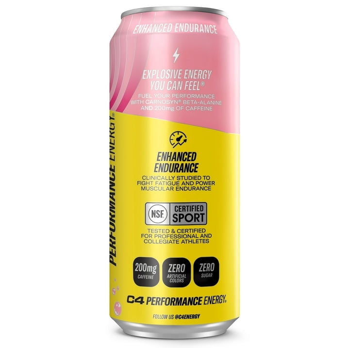 C4 Performance Energy Drink Strawberry Blast 16 fl oz Single Can