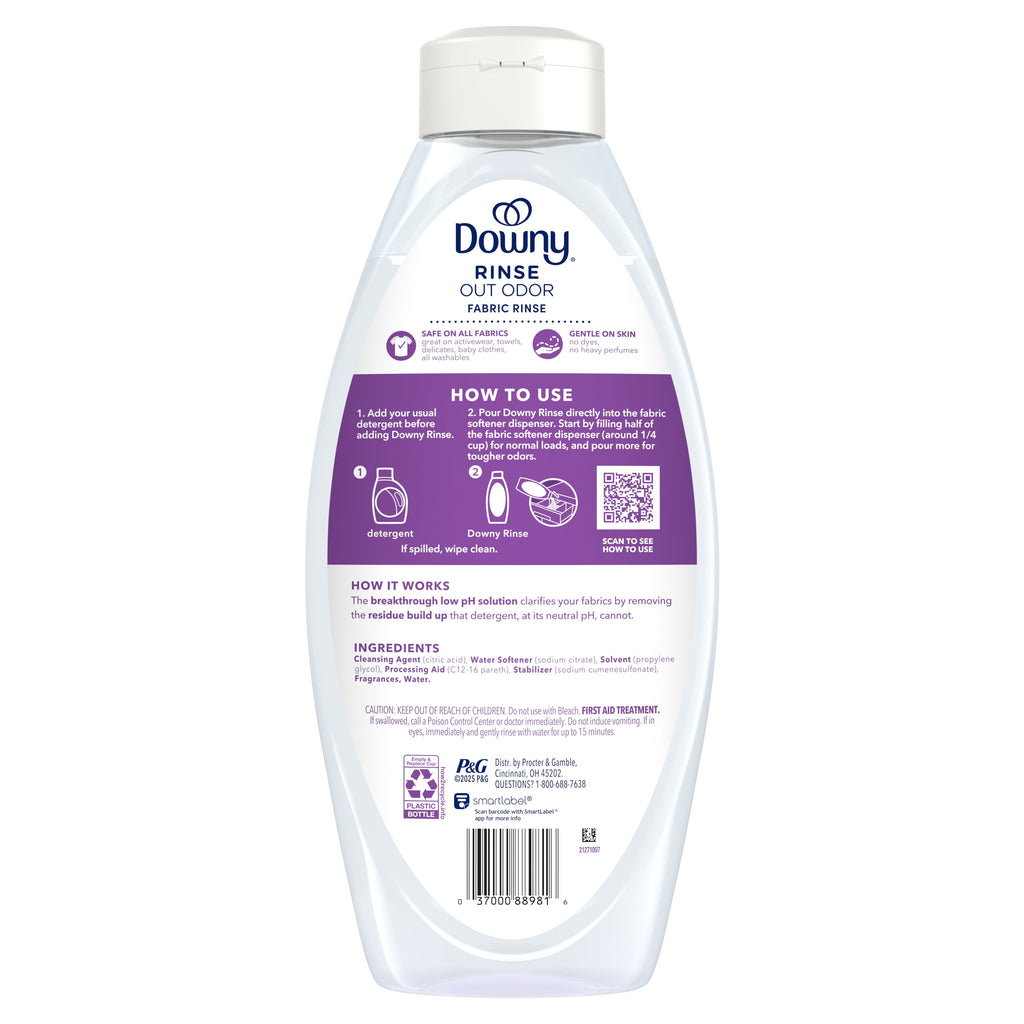 Downy Rinse Out Odor Laundry Rinse Fresh Lavender Scent 48 fl oz 70 Loads