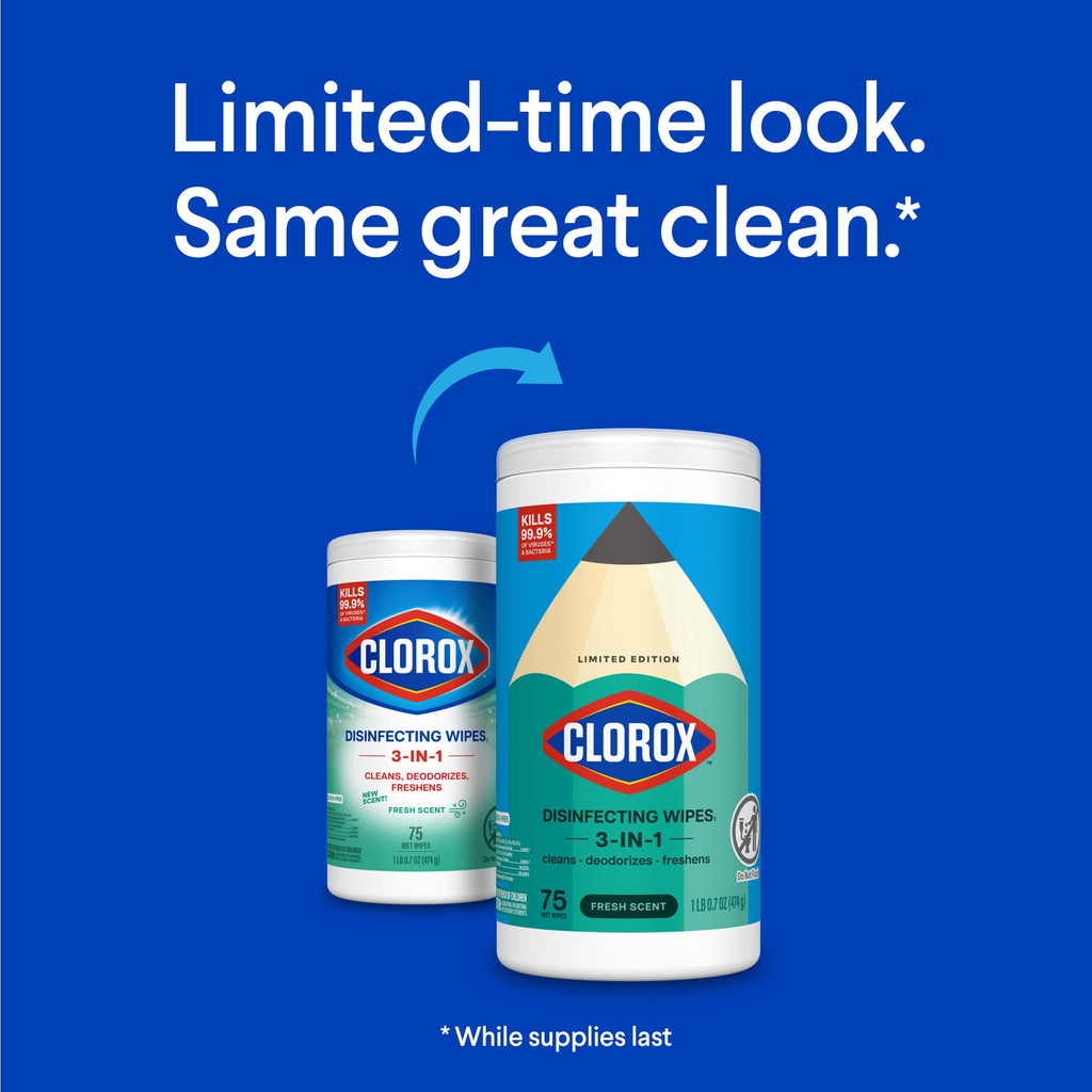 Clorox Disinfecting Wipes Bleach Free Fresh Scent 75 Count