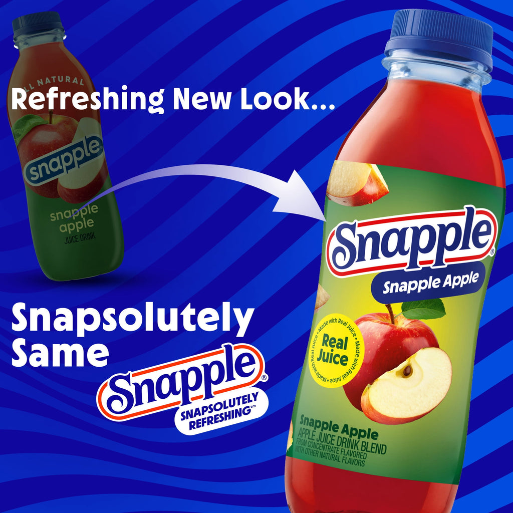 Snapple Apple Juice Drink 16 fl oz Bottle 24 Pack