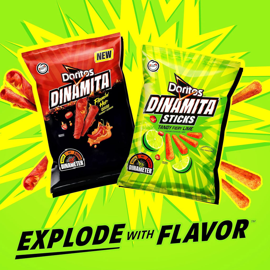 Dinamita Chile Limon Flavored Tortilla Chips 10.75 Oz Doritos