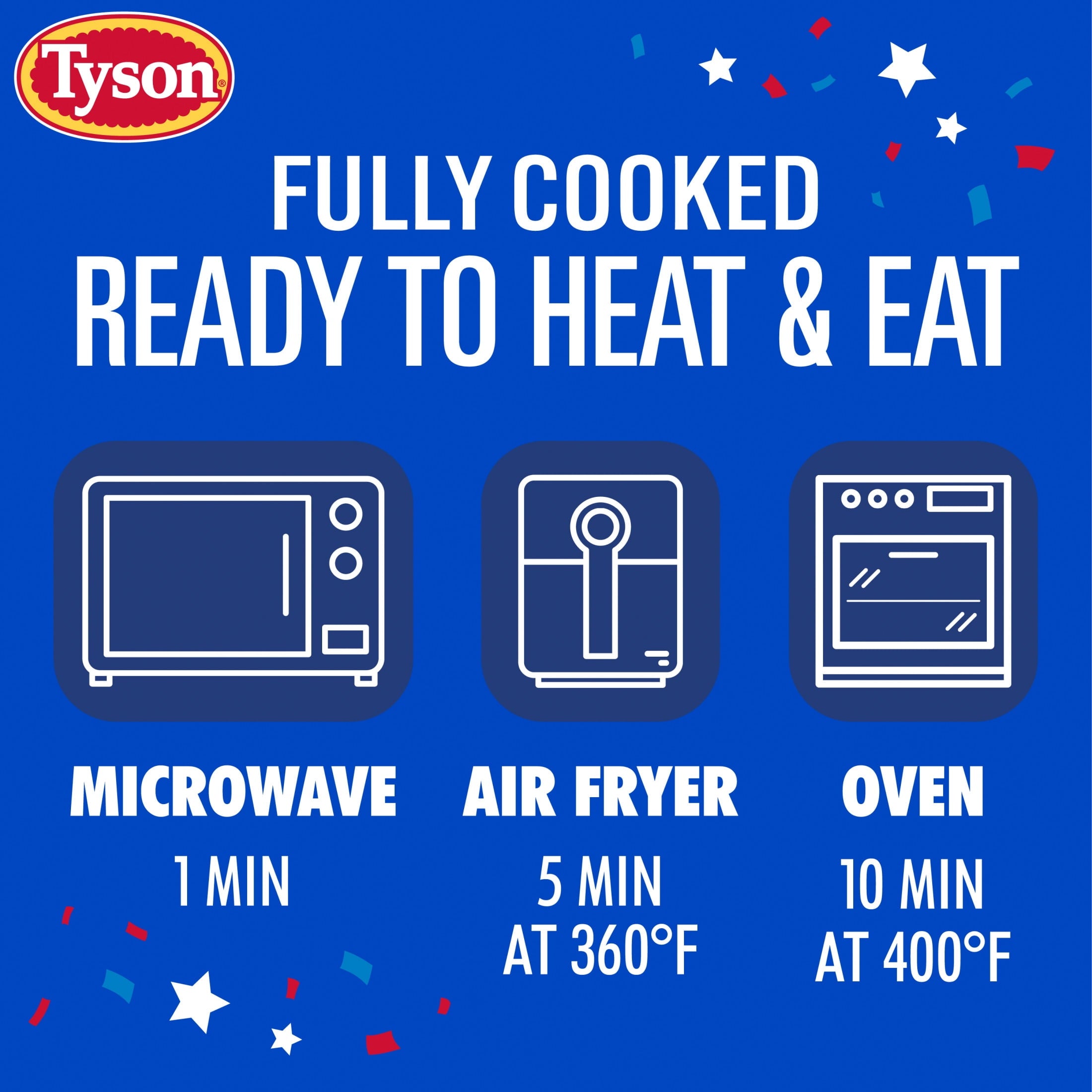 Tyson Chicken Nuggets Celebrating USA 250 Years Frozen Fully Cooked 27 Oz