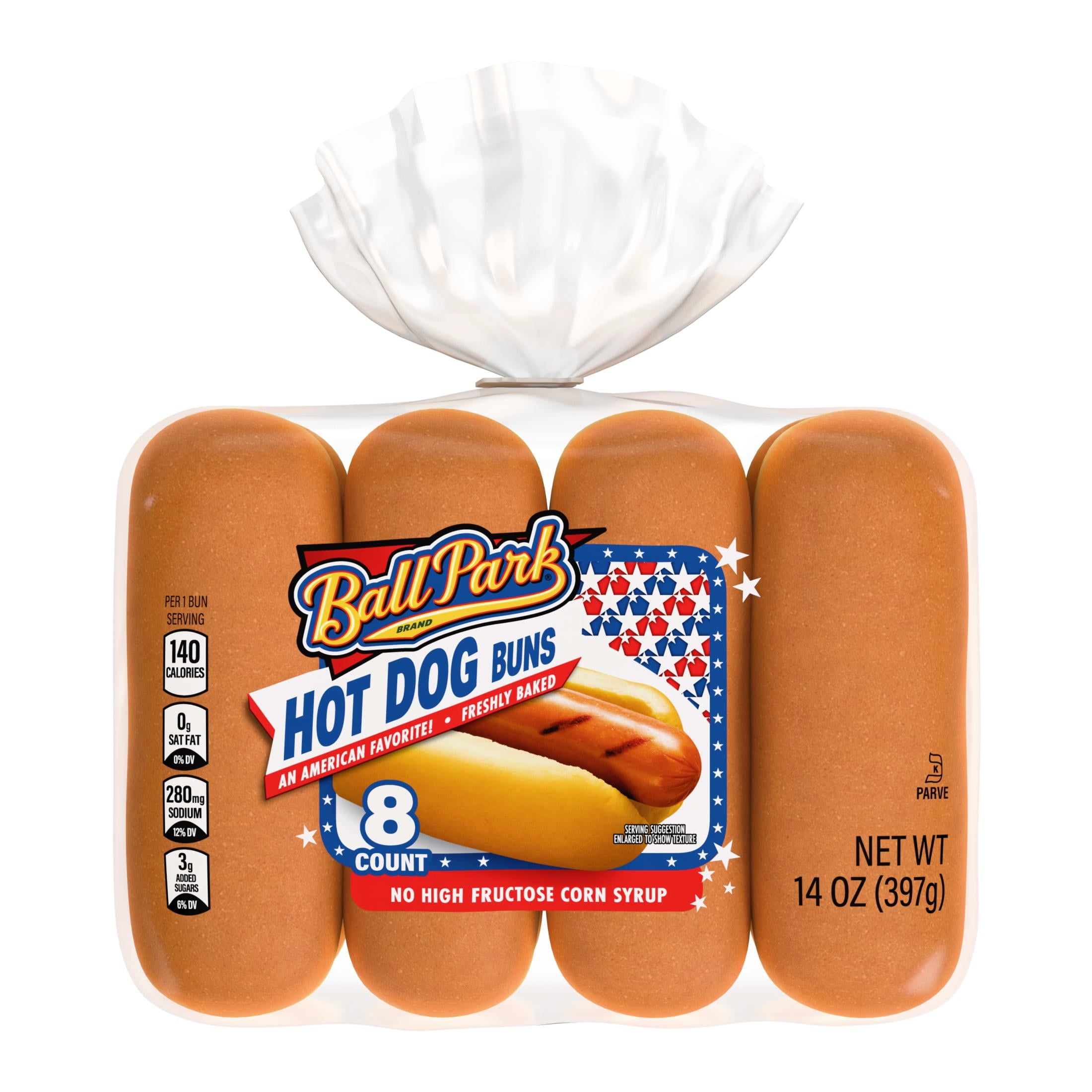 White Hot Dog Buns 14 Oz 8 Count