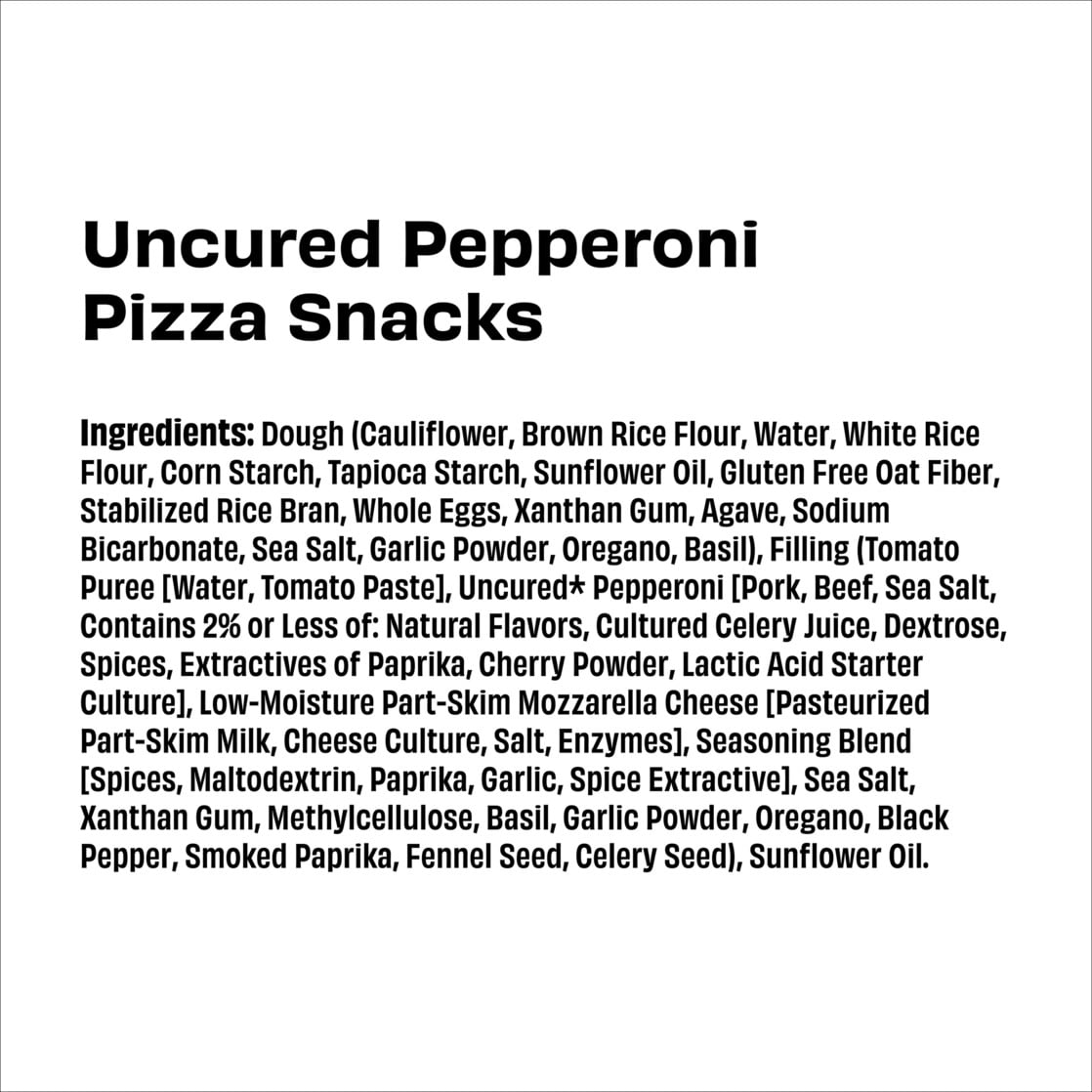 CAULIPOWER Uncured Pepperoni Pizza Snacks Frozen 7.5 Oz