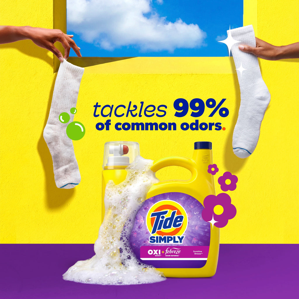 Tide Simply Liquid Laundry Detergent Clean & Fresh Berry Blossom Scent 173 fl oz 138 Loads