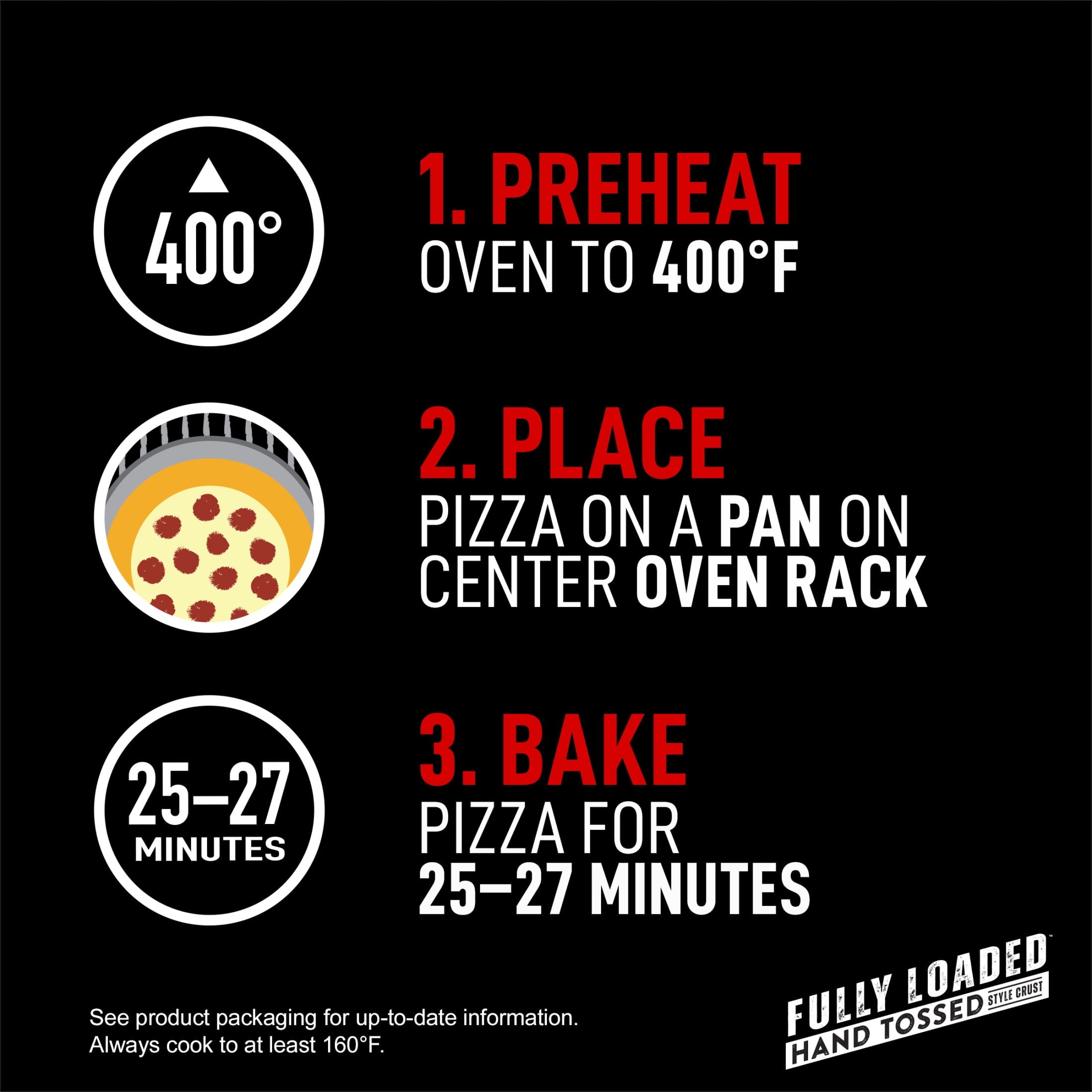 Red Baron Fully Loaded Hand Tossed Pepperoni Frozen Pizza 28.75 Oz