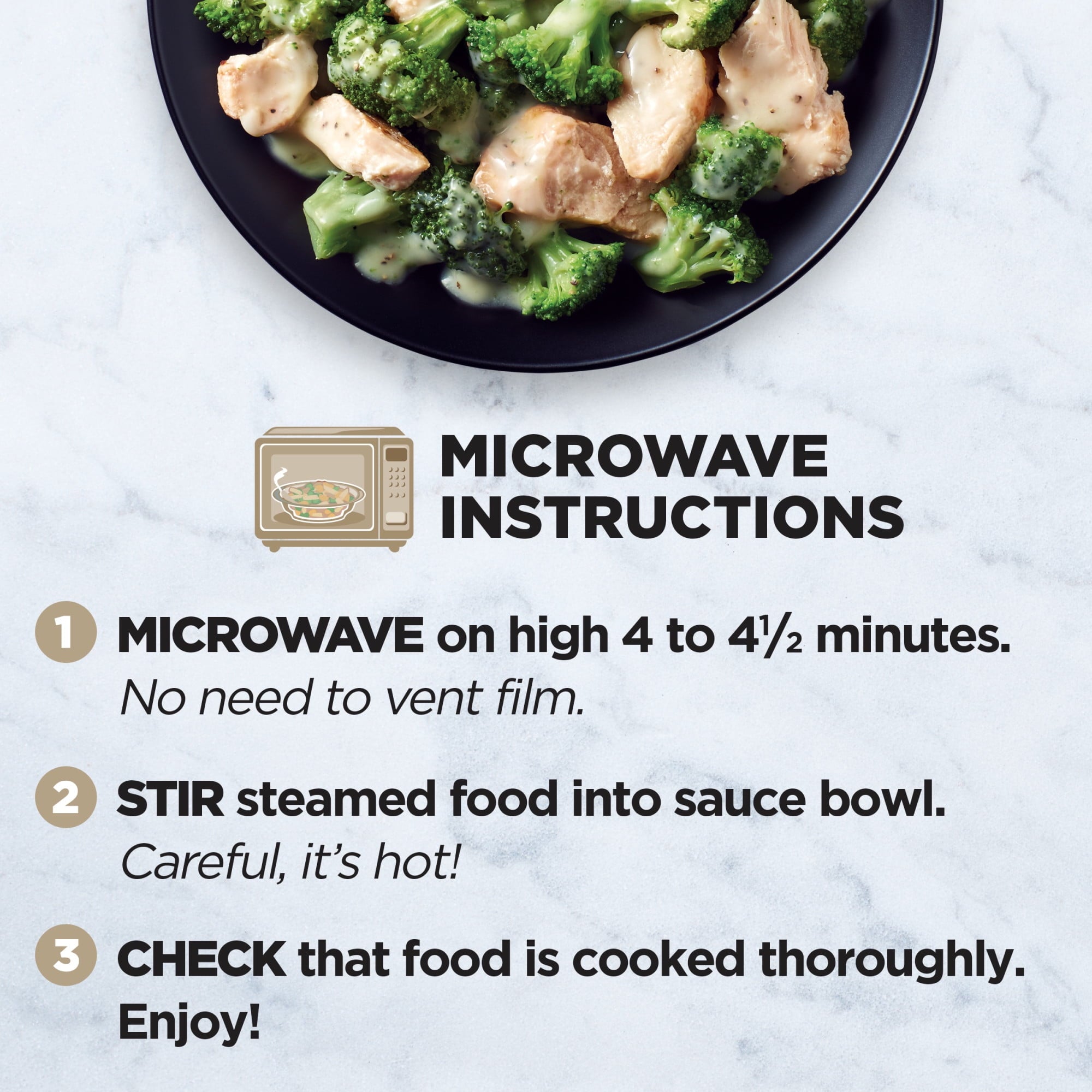 Healthy Choice Simply Steamers Grilled Chicken & Broccoli Alfredo Frozen Meal 9.15 Oz