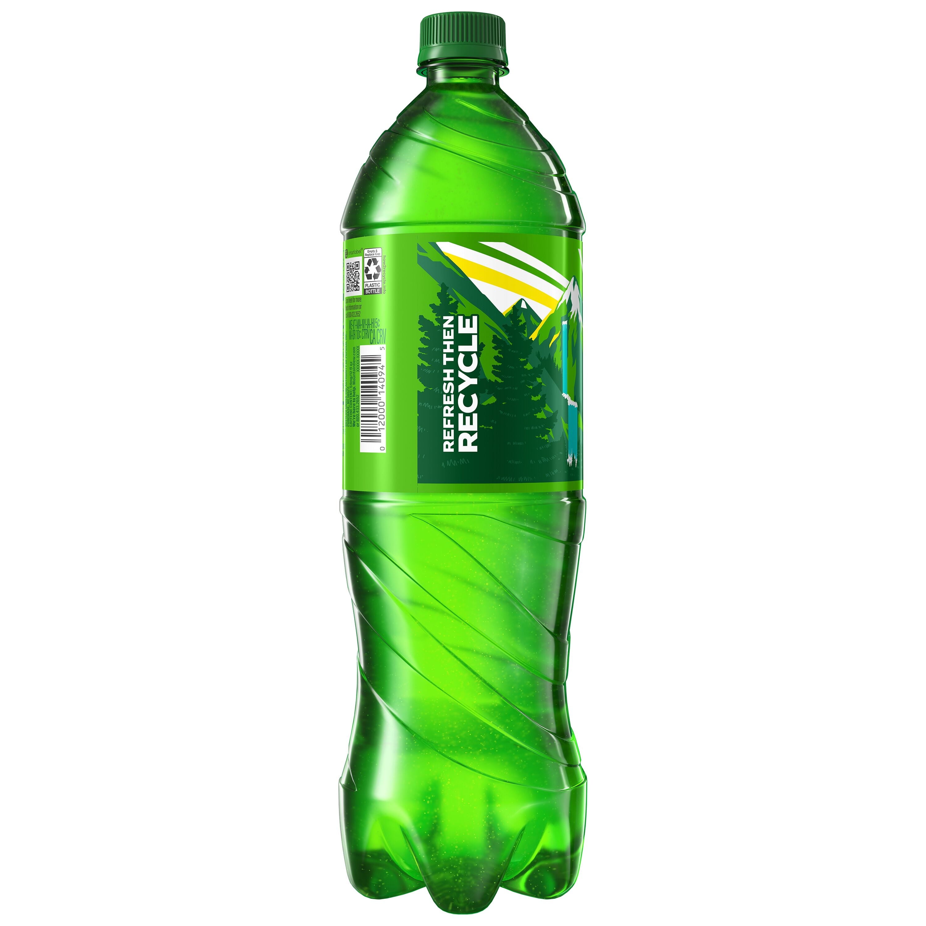 Mountain Dew Citrus Soda Pop Bottle 1.25 L