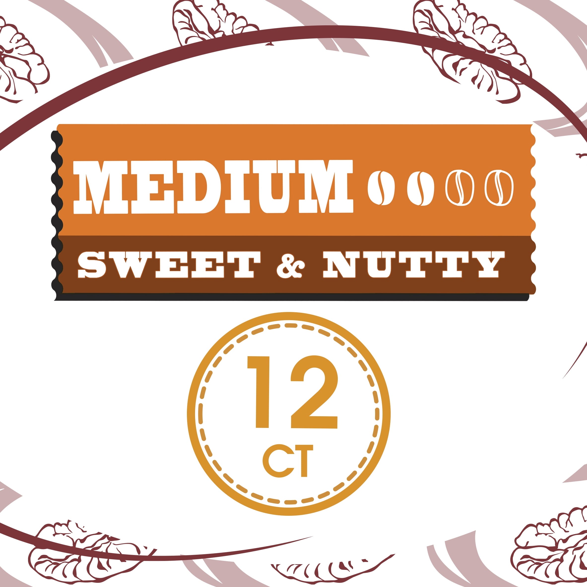 Great Value Caramel Pecan Medium Roast Coffee Pods 12 Count