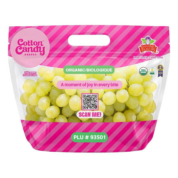 Organic Cotton Candy Grapes 1 Lb