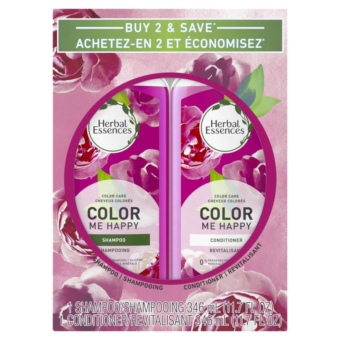 Herbal Essences Color Me Happy Shampoo and Conditioner Set for Color-Treated Hair 23.4 fl oz