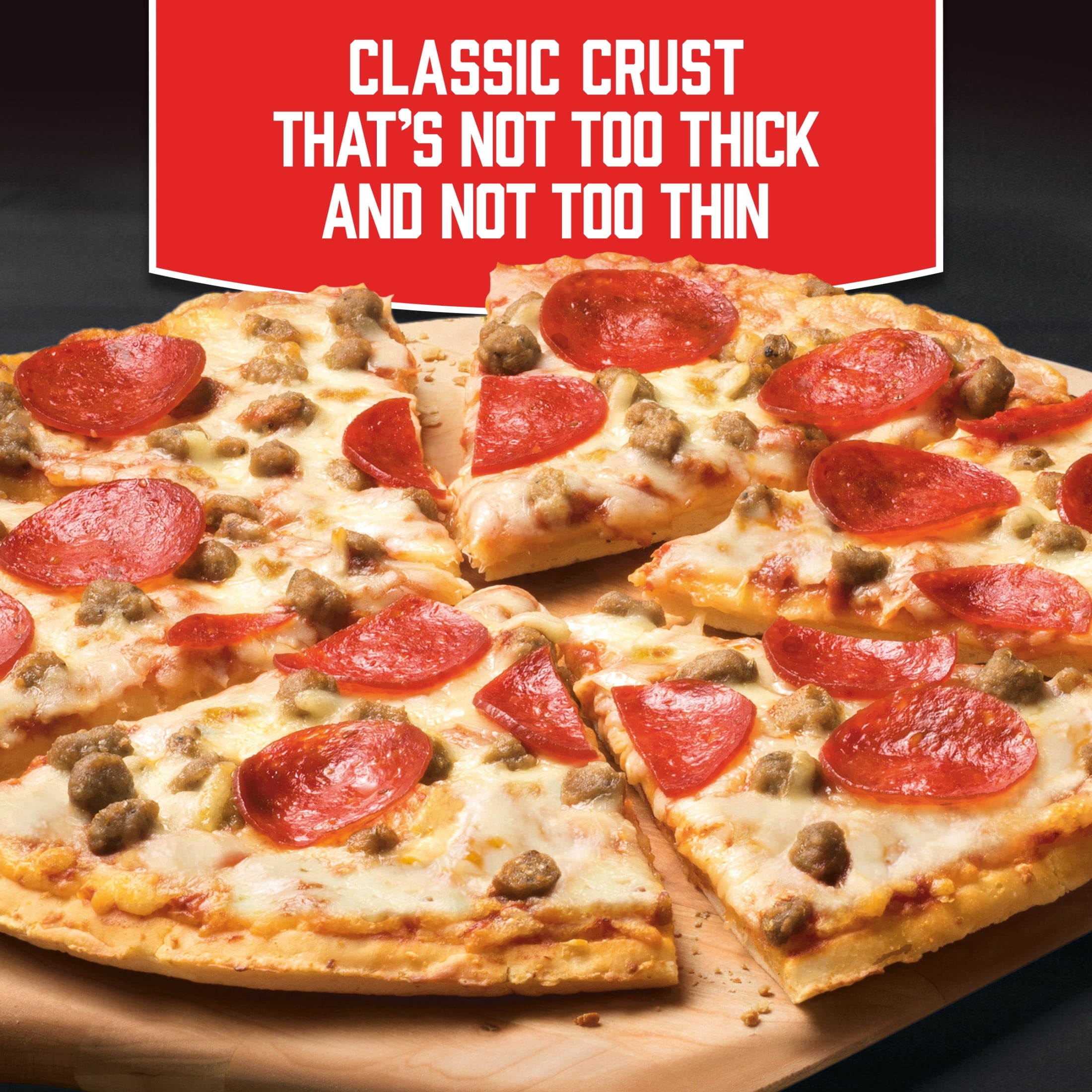 Red Baron Sausage And Pepperoni Classic Crust Frozen Pizza 21.95 Oz