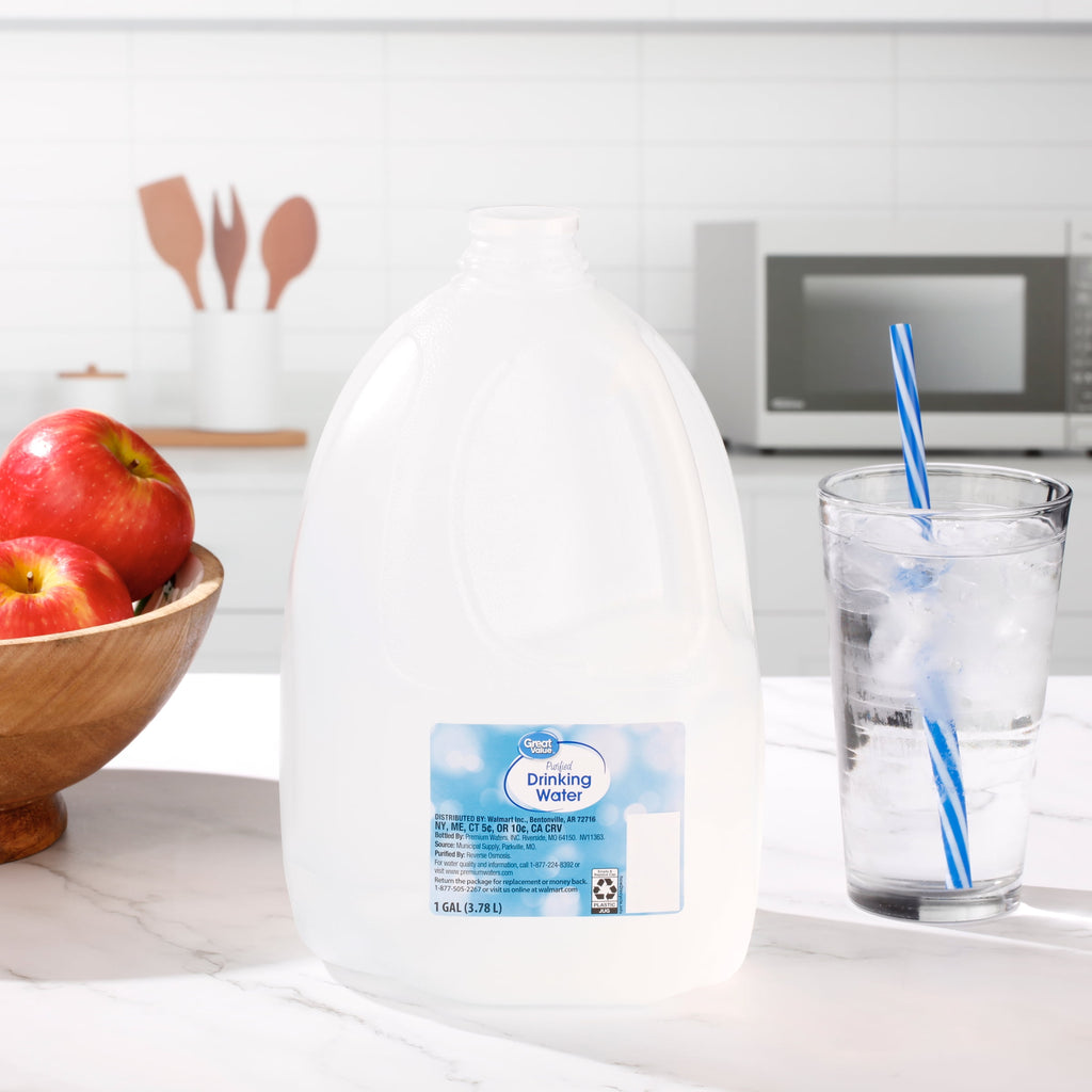 Great Value Purified Drinking Water 1 gal Single Jug