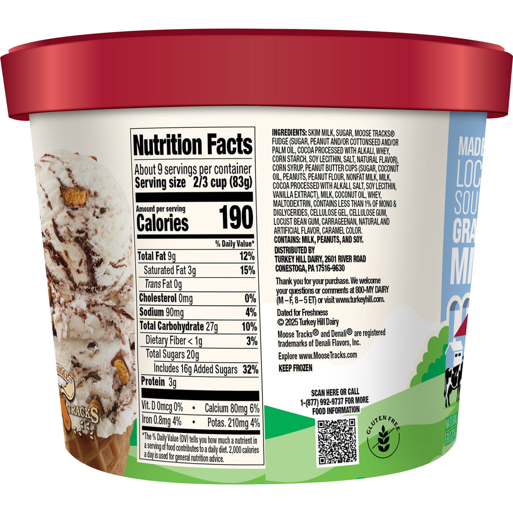 Turkey Hill Moose Tracks Premium Ice Cream 46 Fl Oz