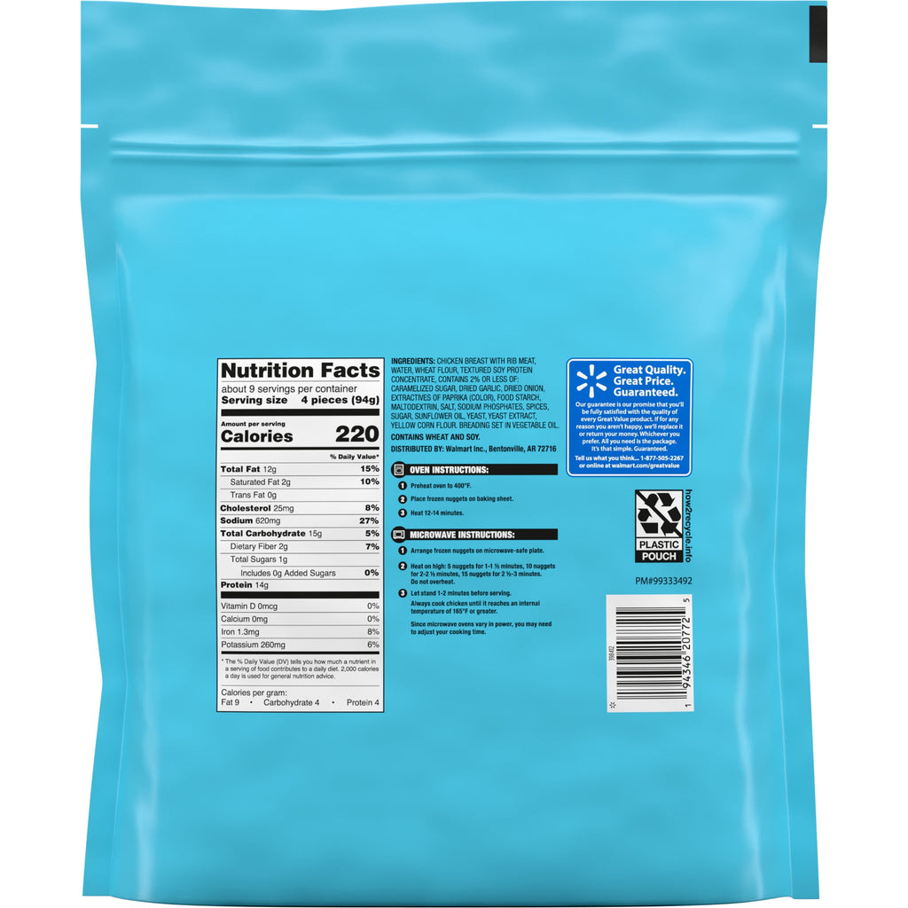 Great Value Dino Shaped Chicken Breast Nuggets 29 Oz Frozen
